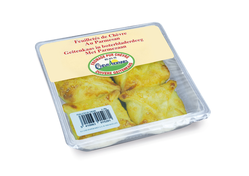 Feuilletés de ChèvrArdennes au parmesan