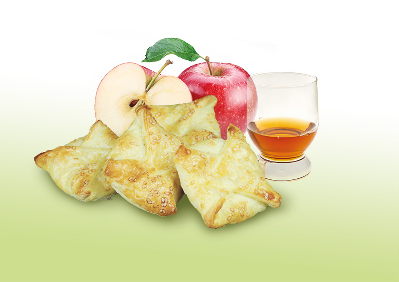 Feuilletés de ChèvrArdennes pommes / calvados