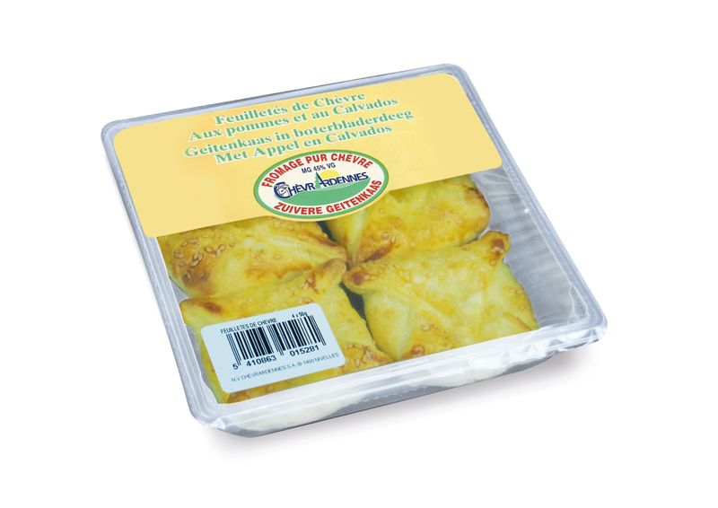 Feuilletés de ChèvrArdennes pommes / calvados