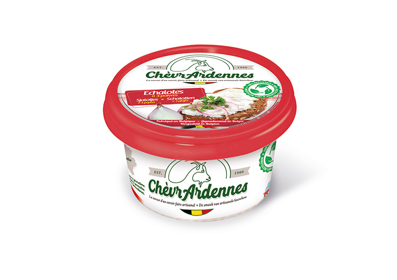 ChèvrArdennes tartinable échalotes & 3 poivres
