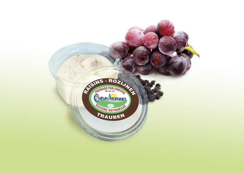 ChèvrArdennes tartinable raisins